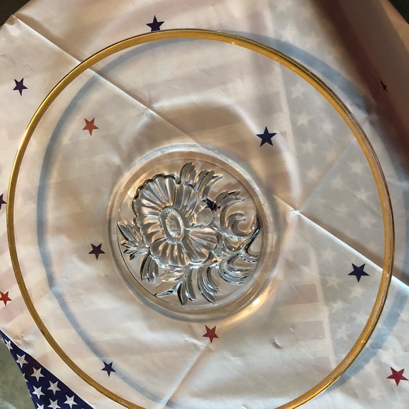 2-pc Vintage Gold Trim “Camilla” MCM Glassware Set - Picture 3 of 15